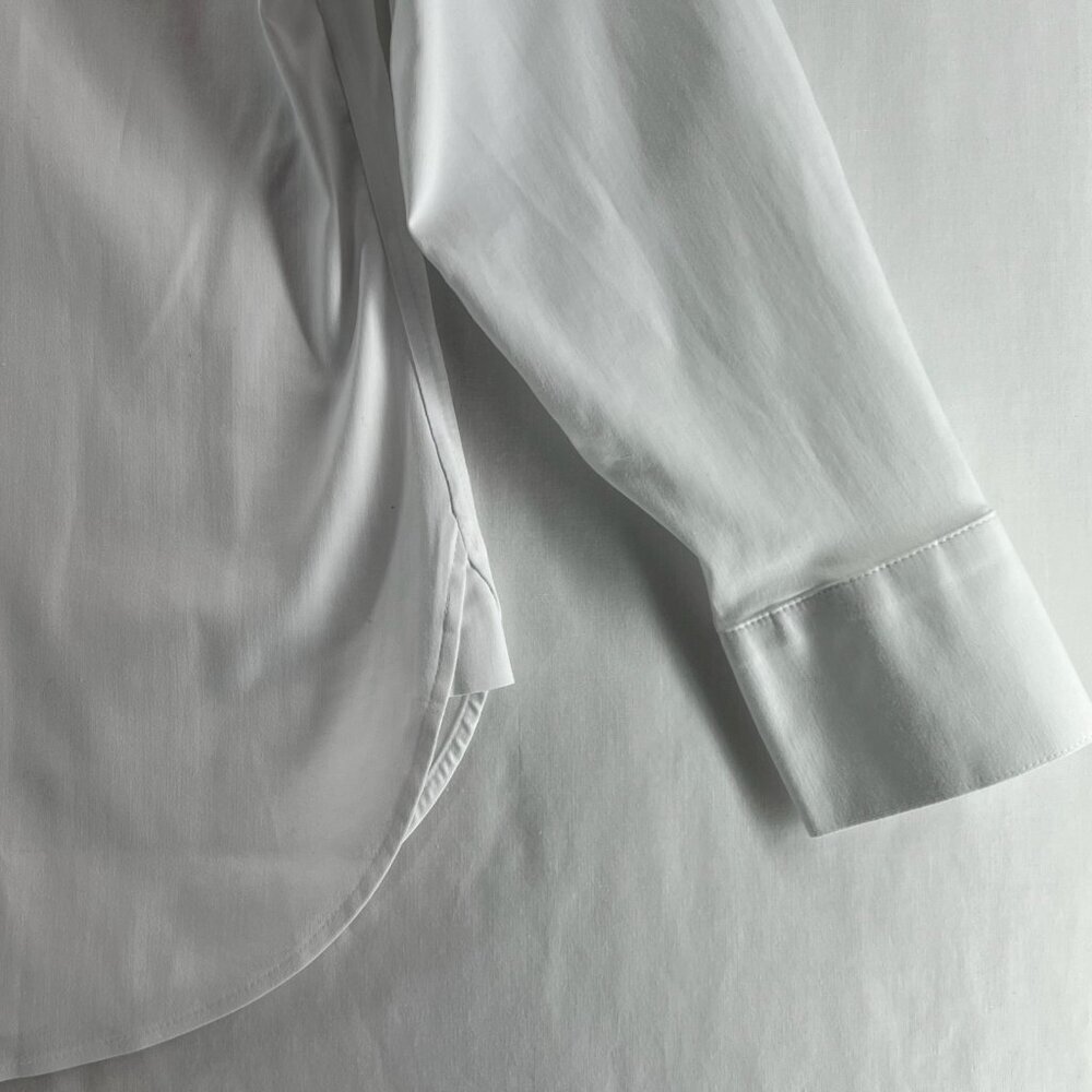 Chicos No Iron Wildflower Embroidered Shirt Womens 0 Long Sleeve Button Up White - Picture 10 of 15